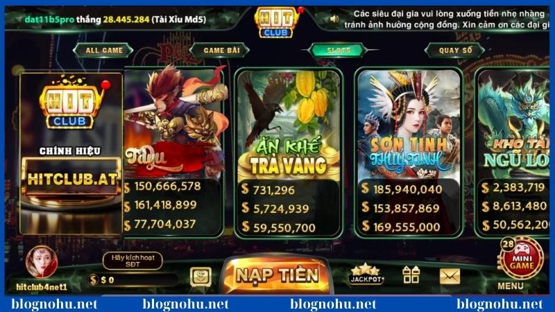 Nổ hũ HitClub - Vén màn thiên đường slot game đỉnh cao 1 Vén màn thiên đường chơi nổ hũ HitClub đỉnh cao
